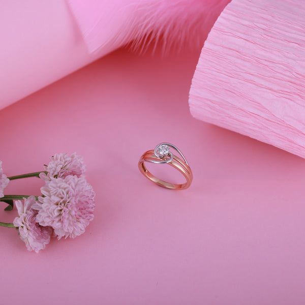 Modern Harmony Diamond Ring
