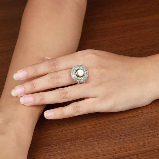 Regal Halo Diamond adjustable ring