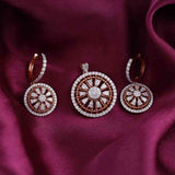 Solar Blossom Diamond Dangling Earrings - Only