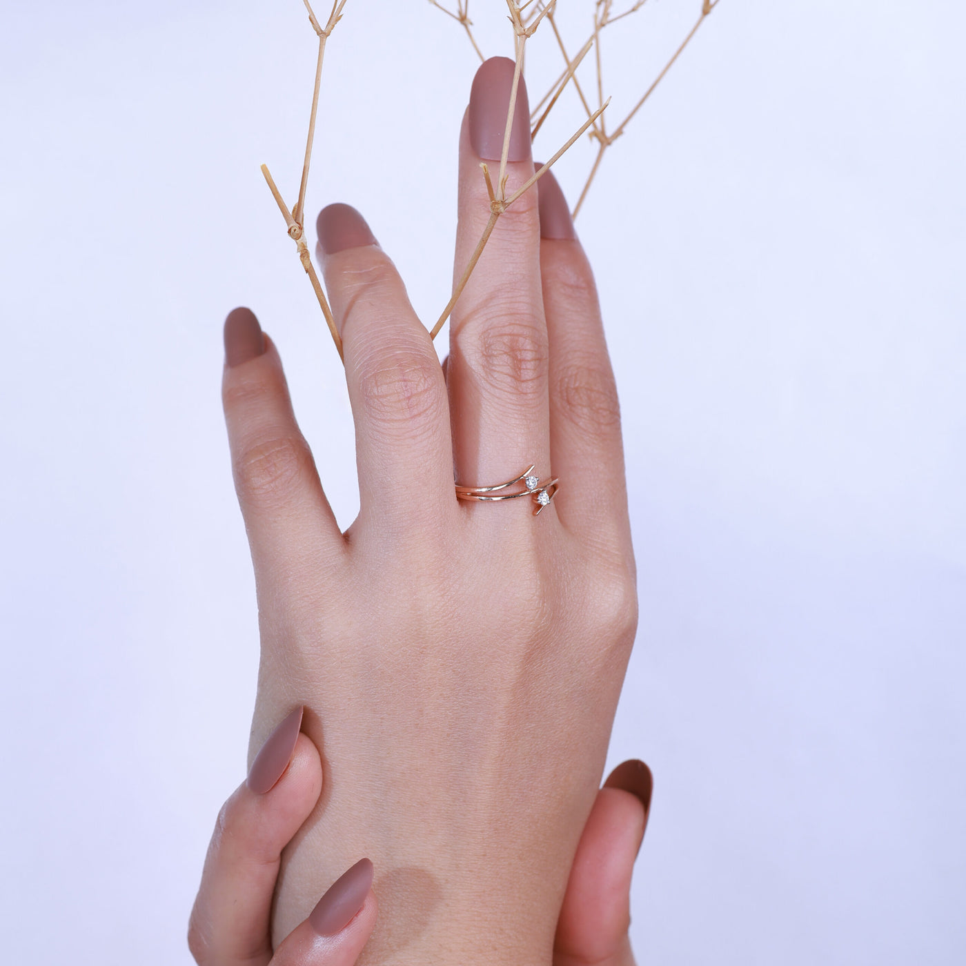 Modern Chic Open Diamond Ring
