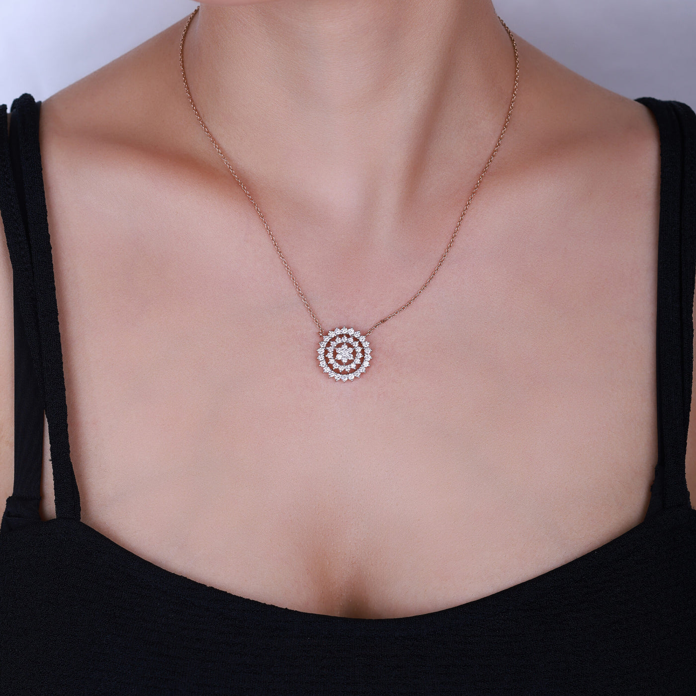 "Luminous Loop" Diamond Pendant - Only