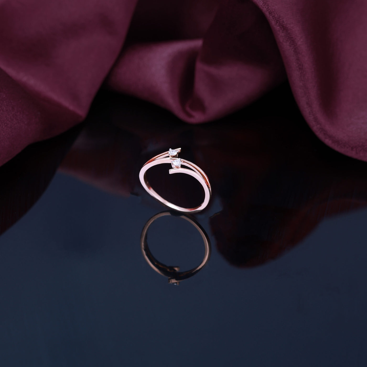 Modern Chic Open Diamond Ring