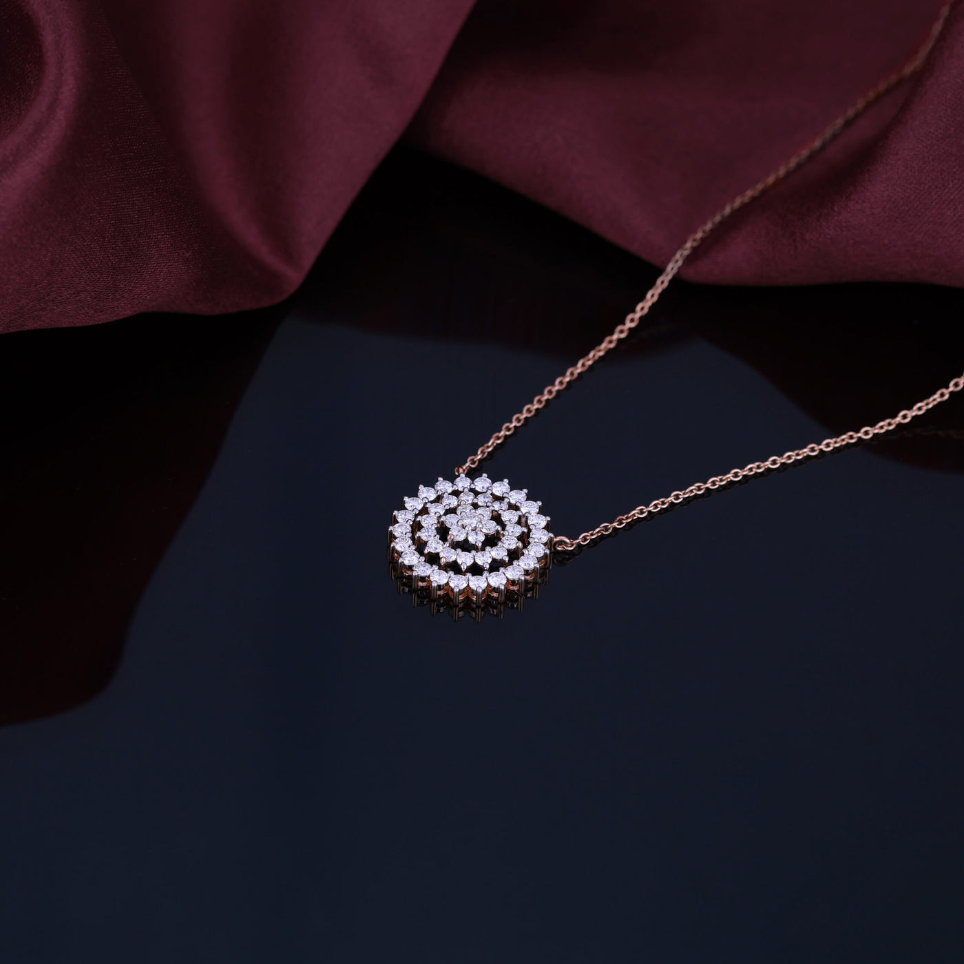 "Luminous Loop" Diamond Pendant - Only