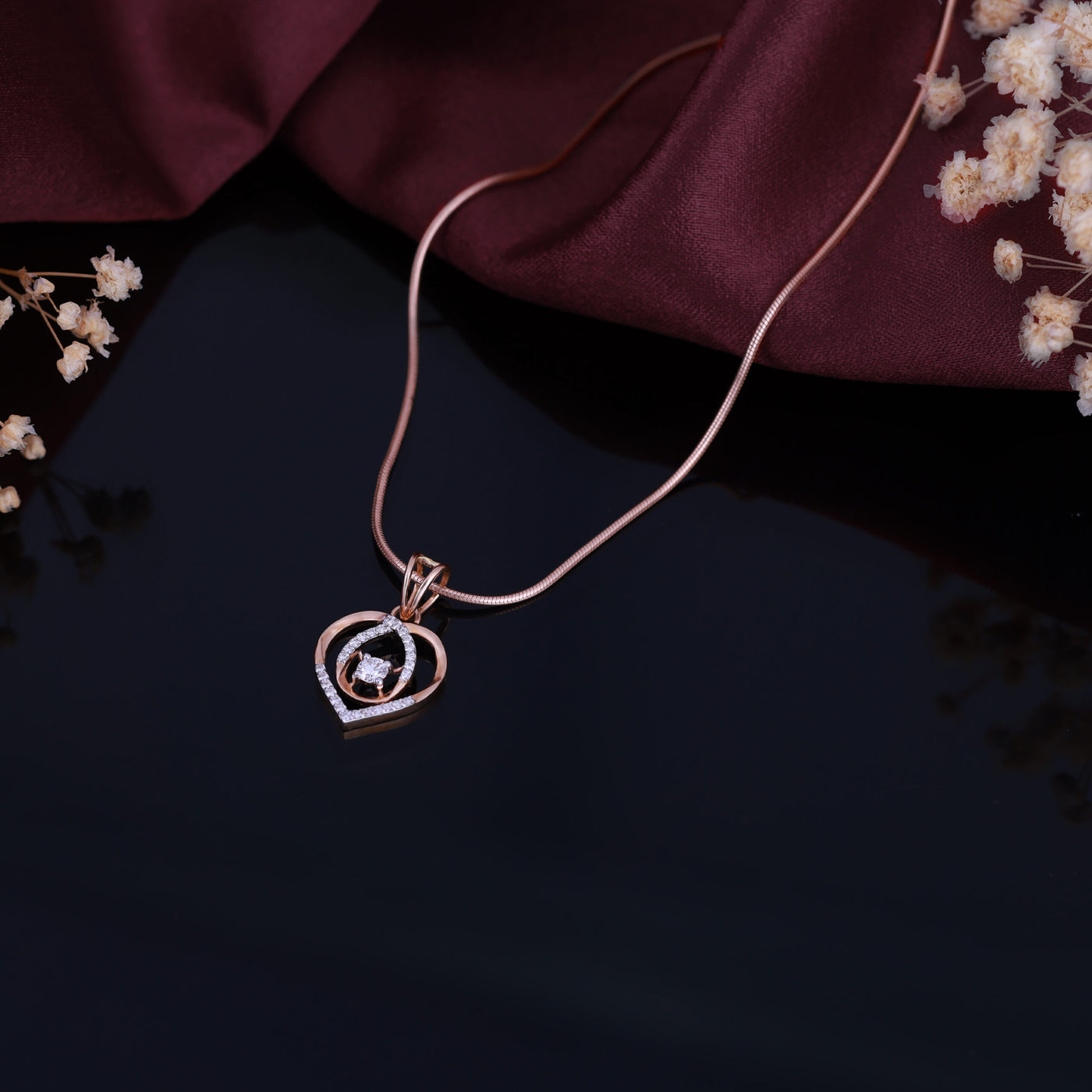 Radiant Love Diamond Pendant - Only