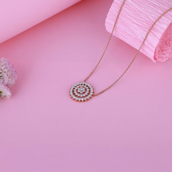 "Luminous Loop" Diamond Pendant - Only