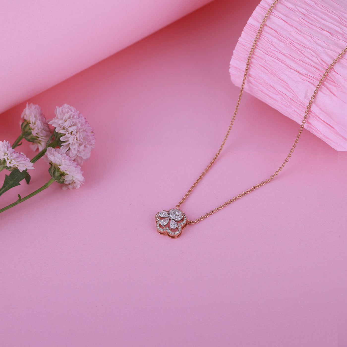 Diamond Blossom Pendant - Only