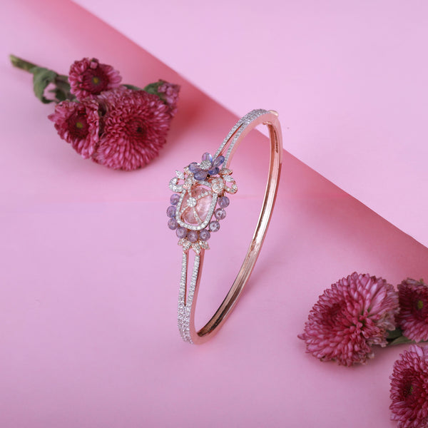 Lavendar Bloom Diamond Bracelet