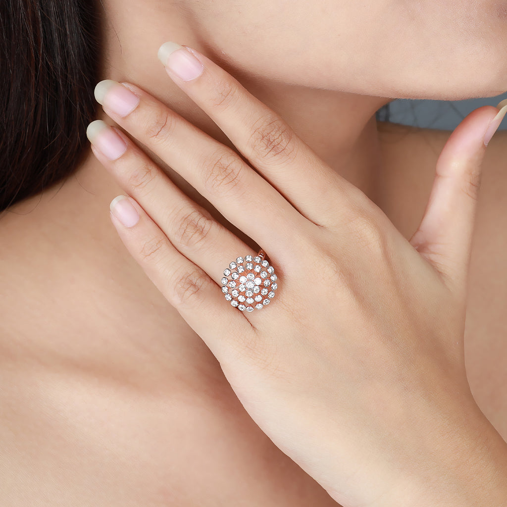 Dazzle Sphere Dimond Ring
