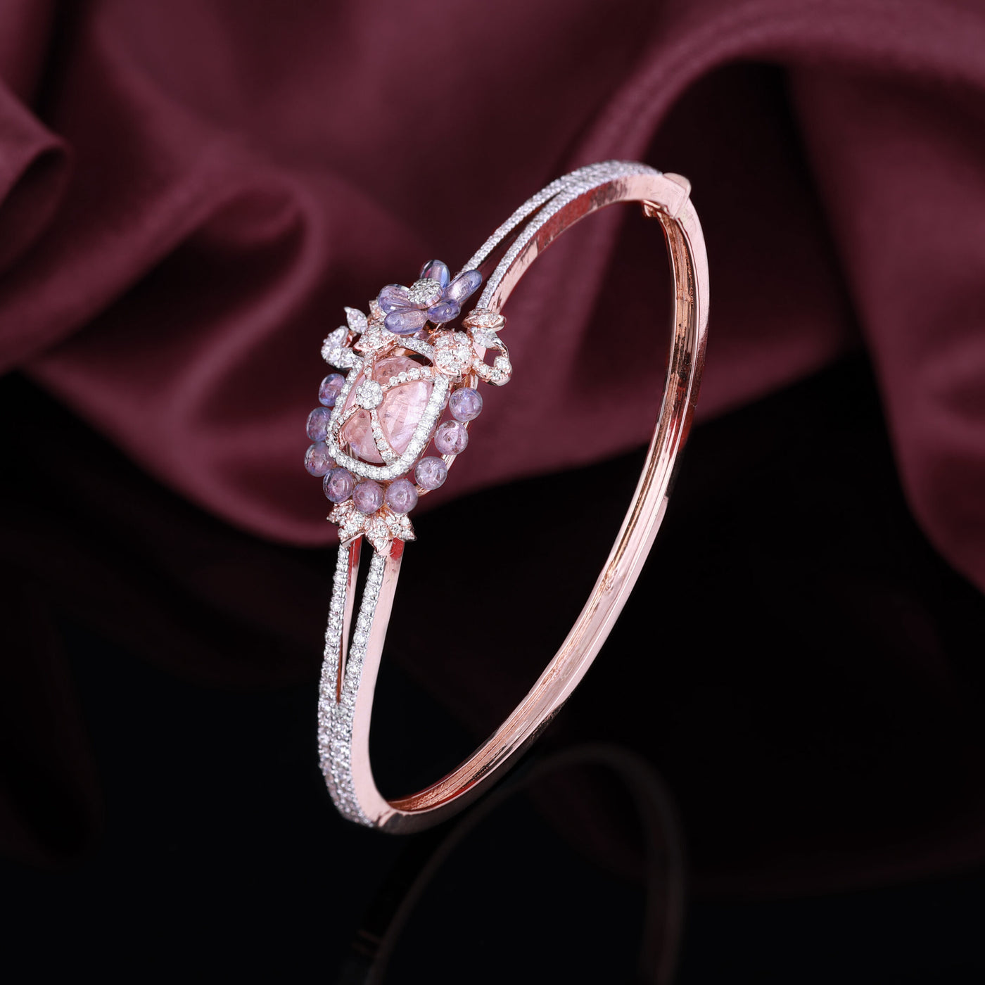 Lavendar Bloom Diamond Bracelet