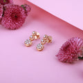 Triple Sparkle Diamond Drop Earrings