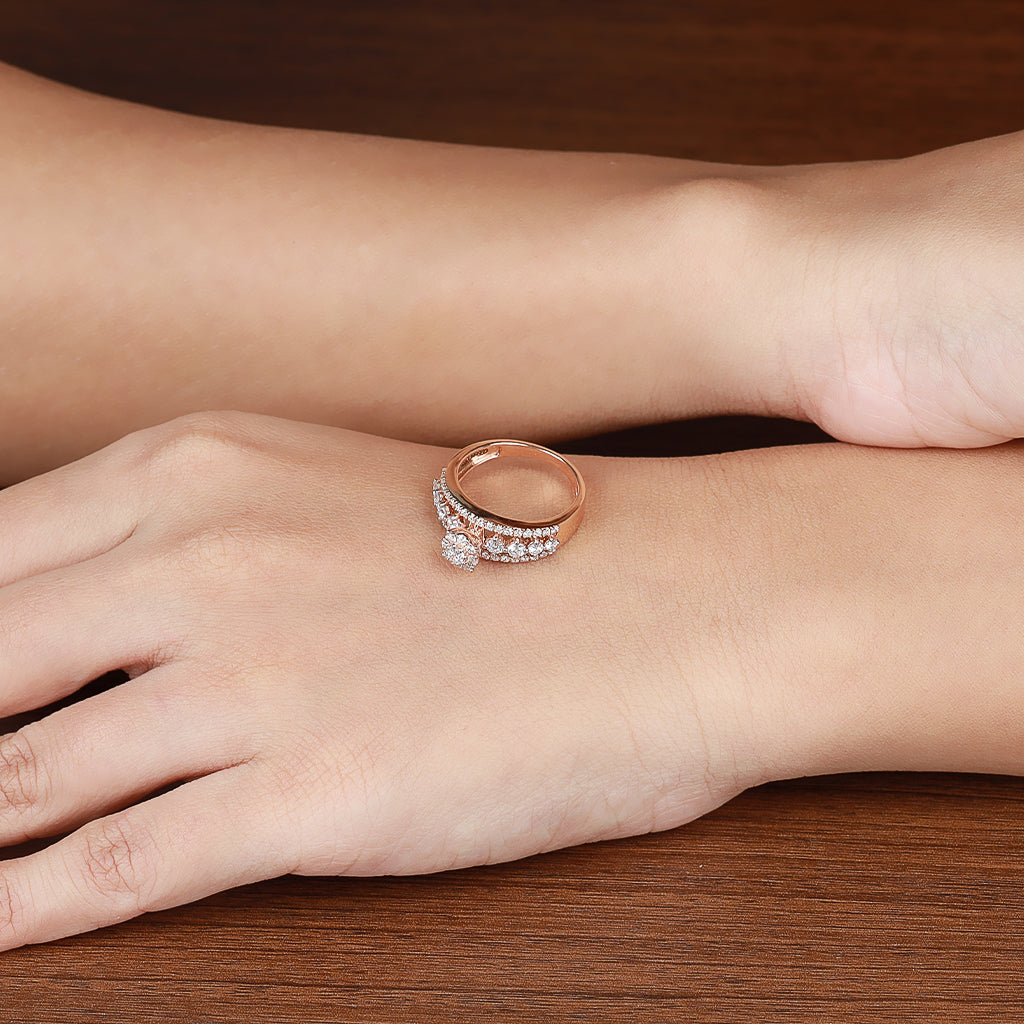 Cosmic Bloom Diamond Ring