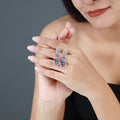 Blossom Loops Dangeling Diamond Earrings