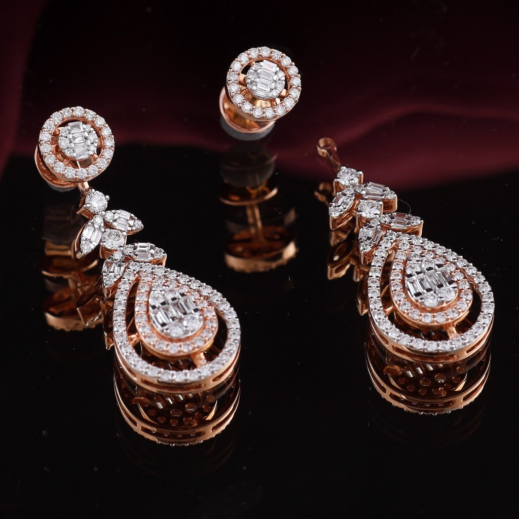 Petal Teardrops Stud/Dangling Earrings