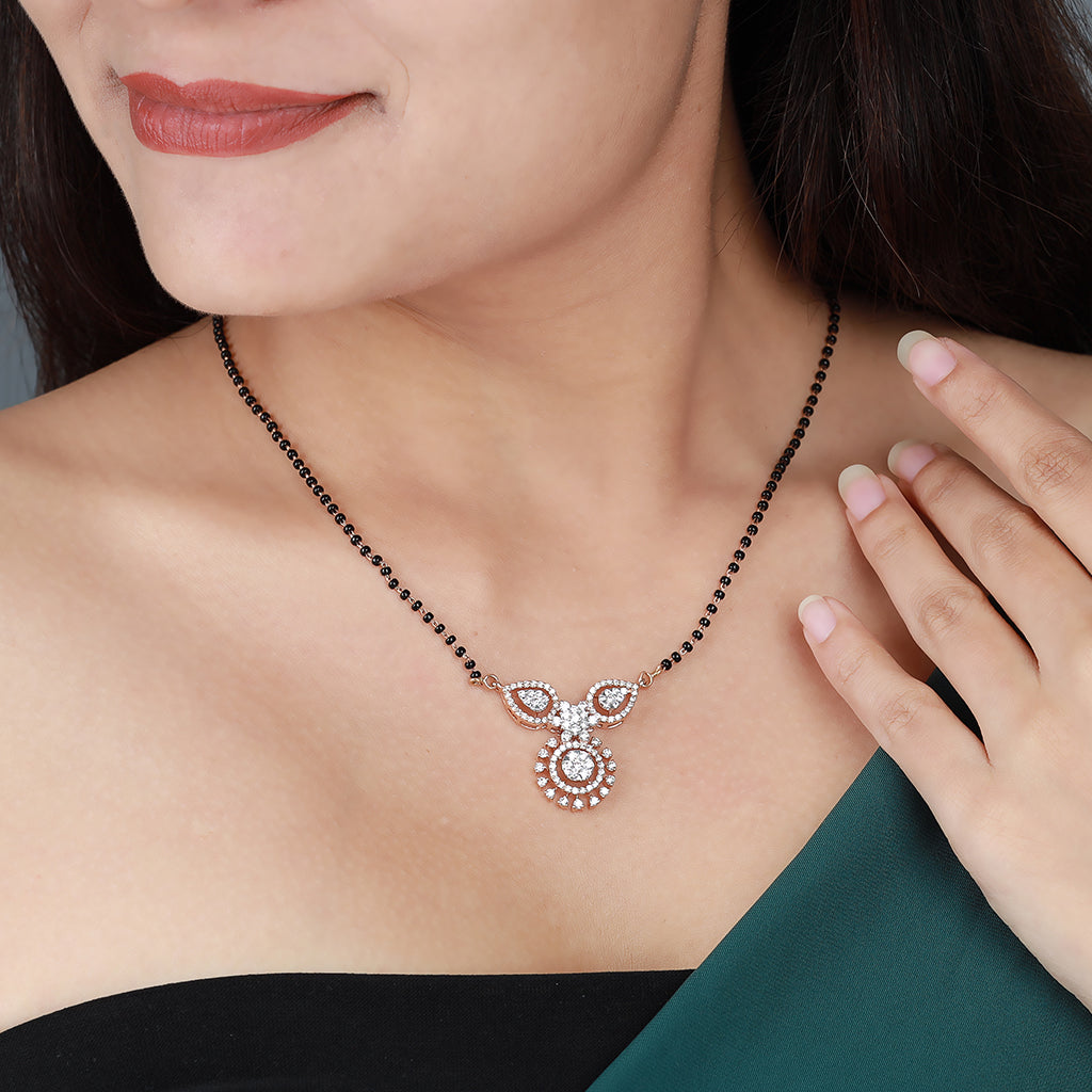 Floral Symphony Diamond Mangalsutra