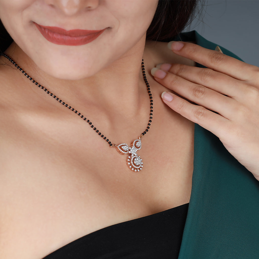Floral Symphony Diamond Mangalsutra