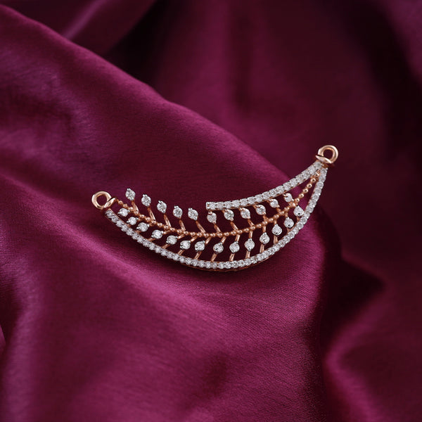 Shiny Leaf Diamond Mangalsutra