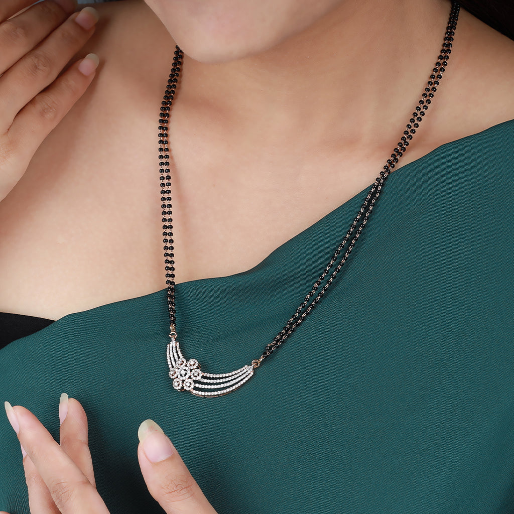 Shooting star Diamond Mangalsutra