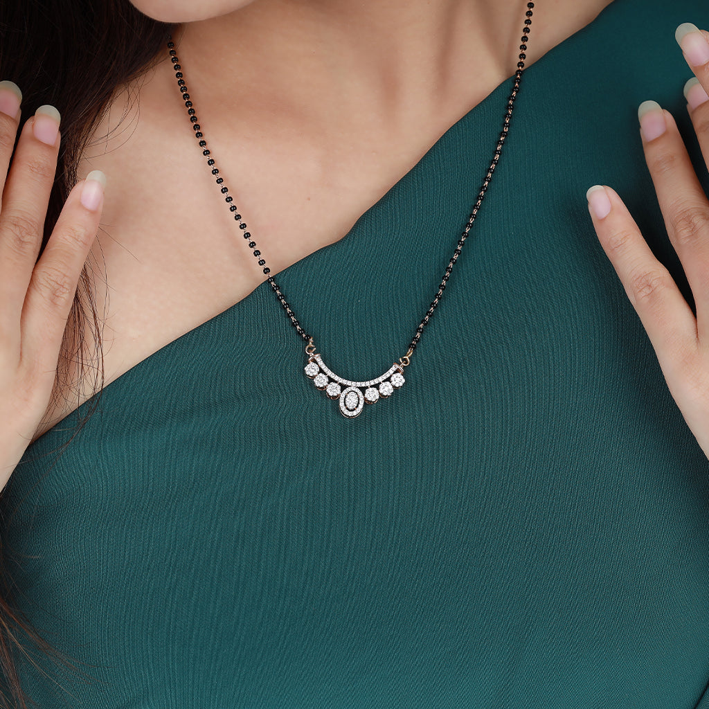 Oval Symphony Diamond Mangalsutra