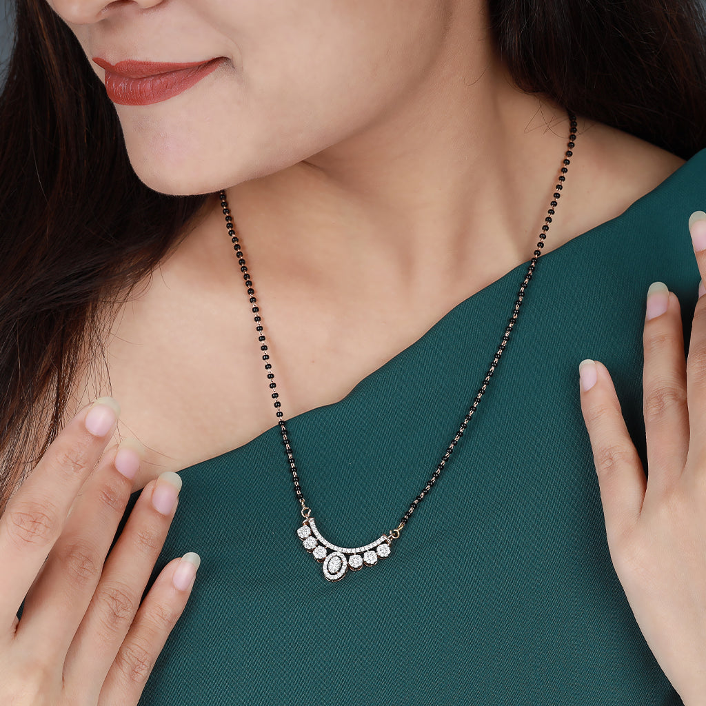 Oval Symphony Diamond Mangalsutra