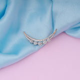 Floral Crescent Moon Diamond Mangalsutra