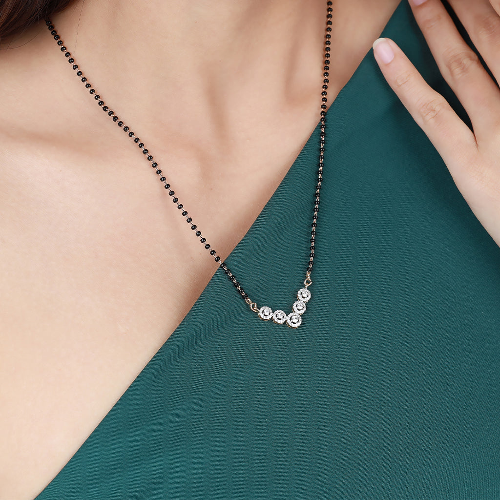 Radiant Rounds diamond mangalsutra