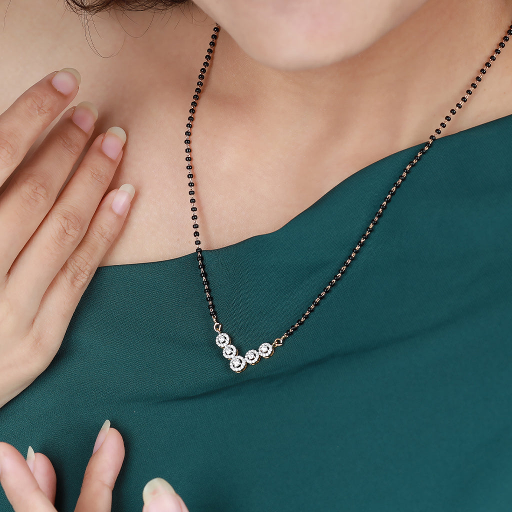 Radiant Rounds diamond mangalsutra