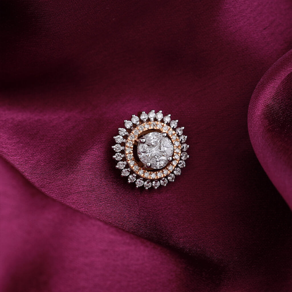Solar Spiral Diamond Pendant
