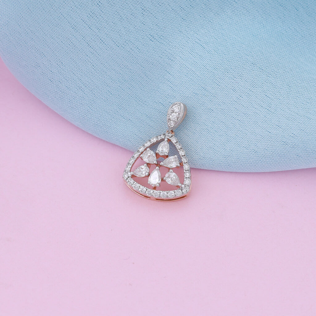 Tri- Star Sparkle Diamond Pendant