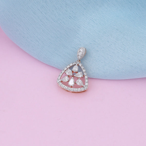 Tri- Star Sparkle Diamond Pendant