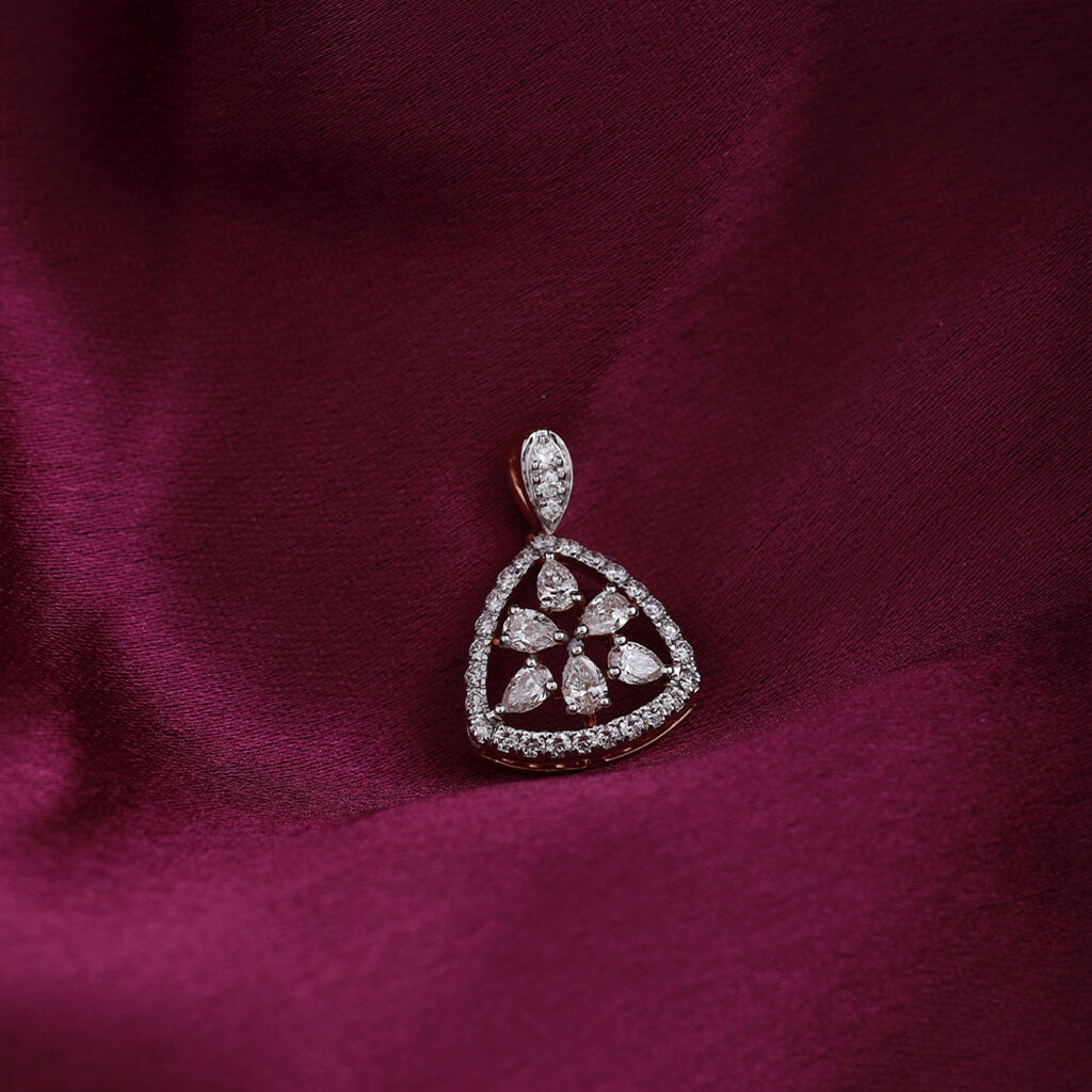 Tri- Star Sparkle Diamond Pendant