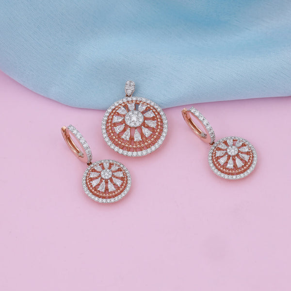 Solar Blossom Diamond Pendant - Only