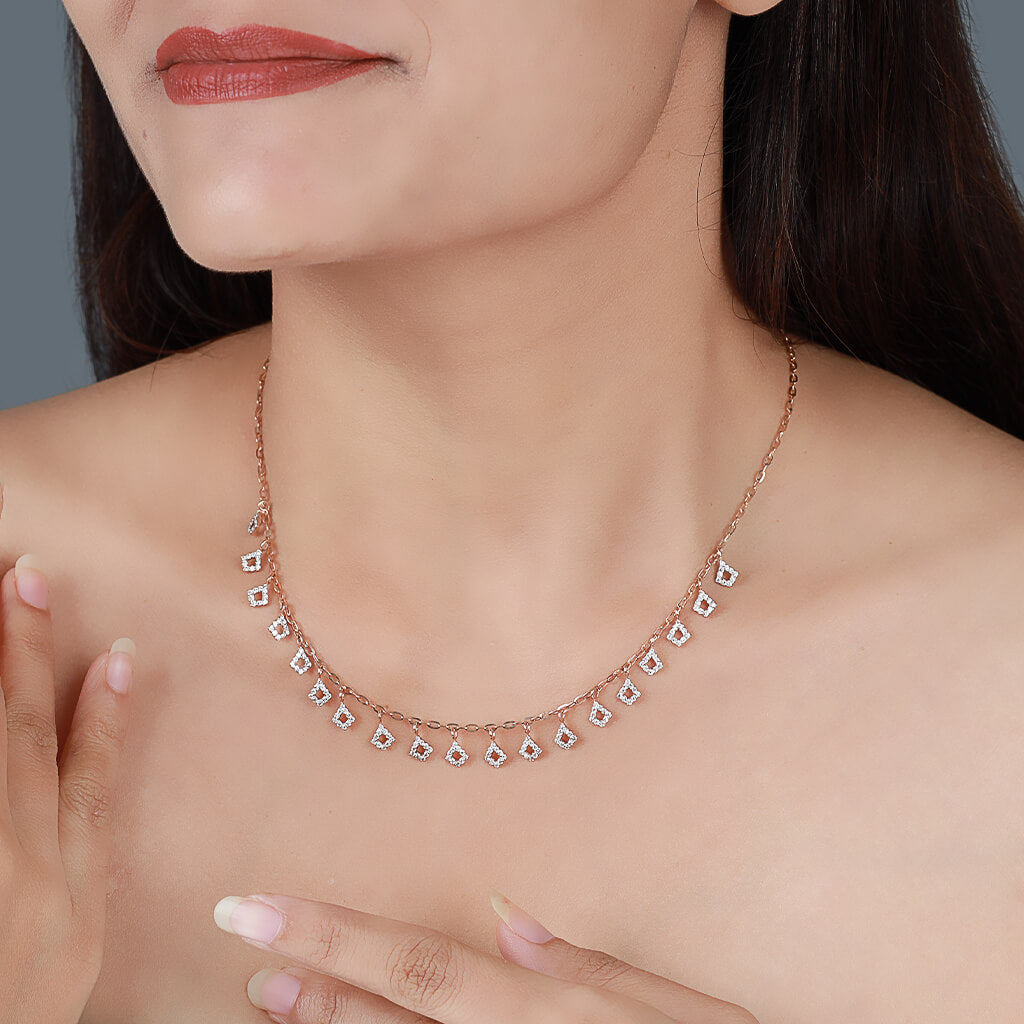 Cosmic Chimes Diamond Necklace
