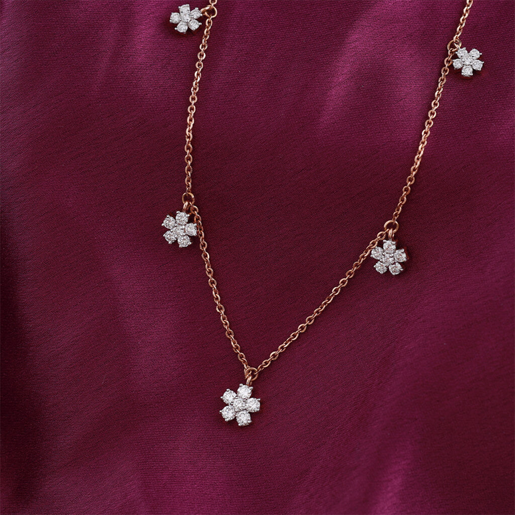 Flower Elegance Diamond Necklace
