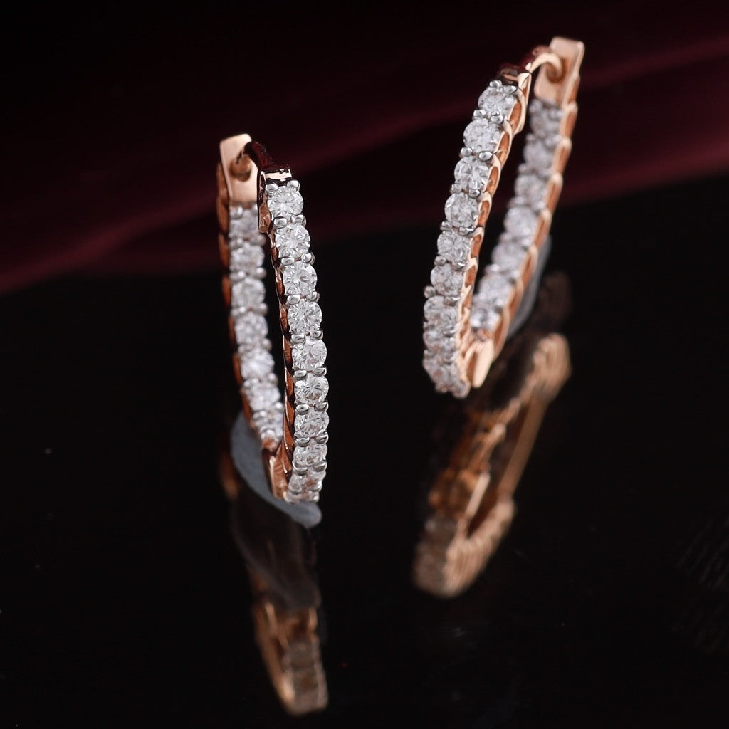 Tennis Hoops Earrings