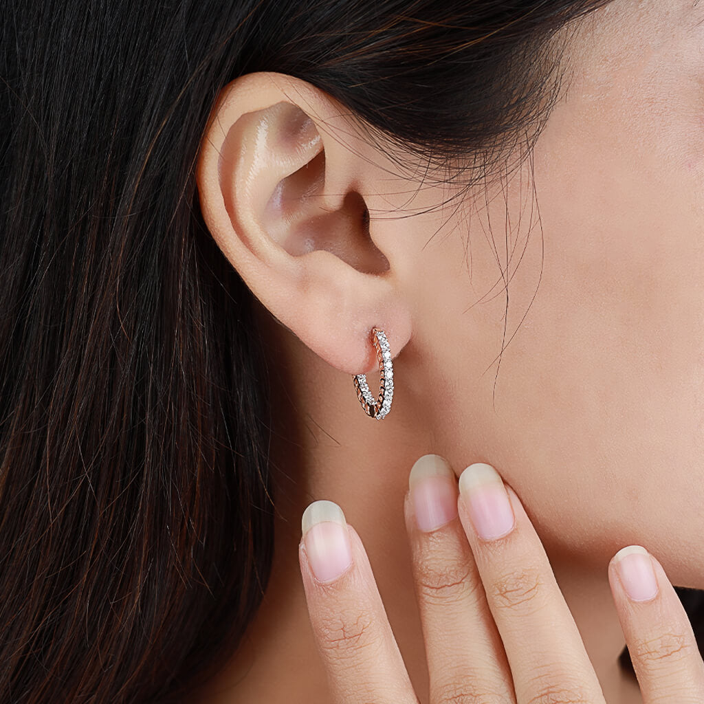 Tennis Hoops Earrings