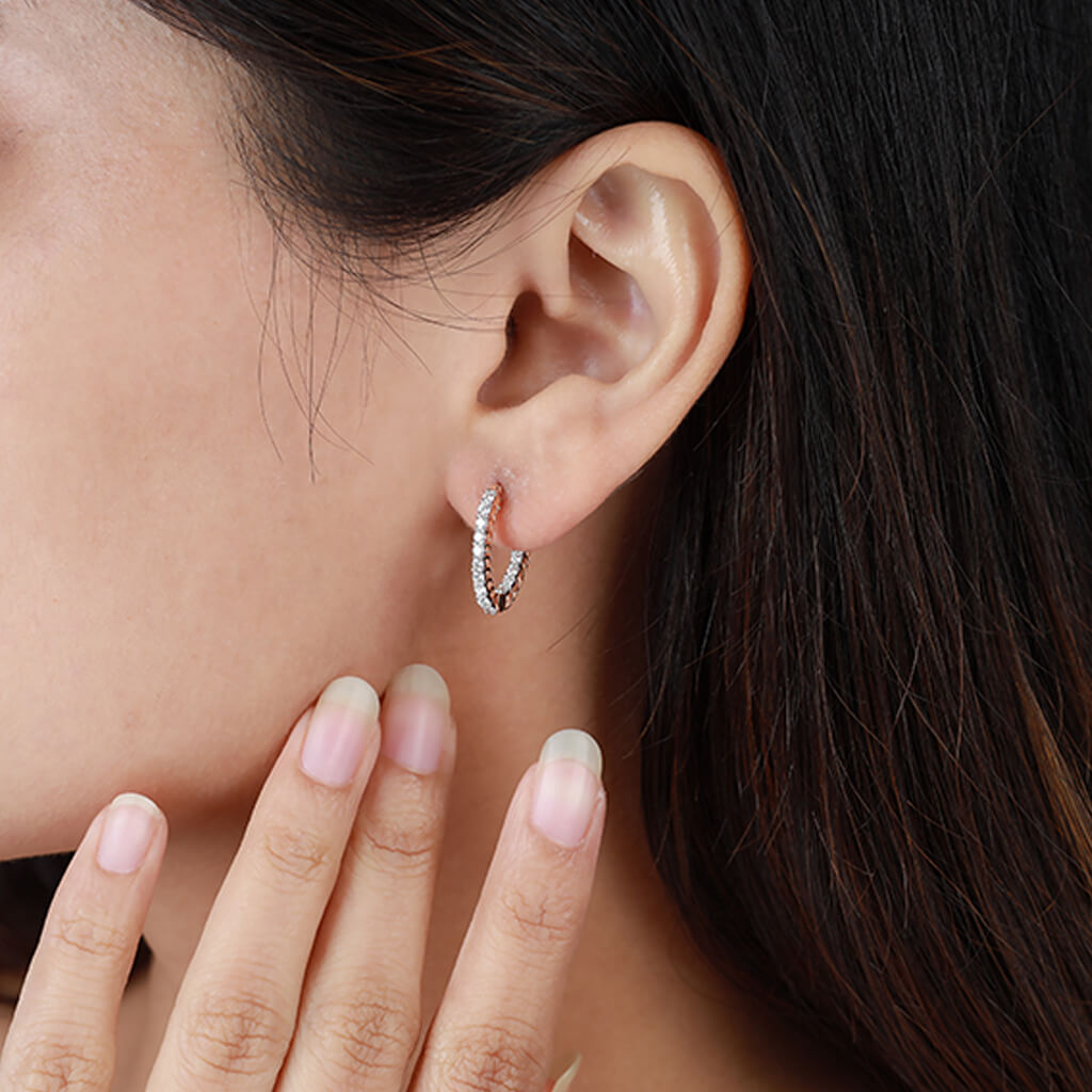 Tennis Hoops Earrings